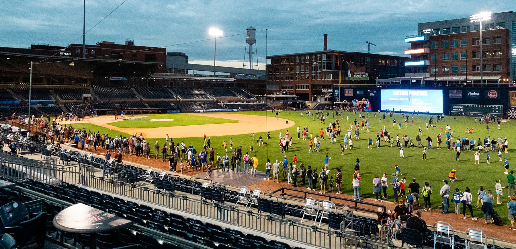 Photo of the stadium during a baseball game