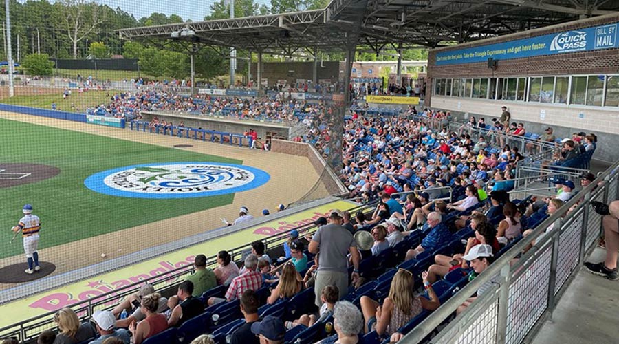 Photo of people attending a baseball game at Ting Park