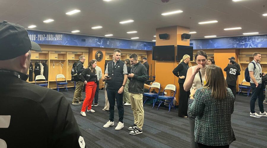 Photo of people at an event in the Bulls Clubhouse