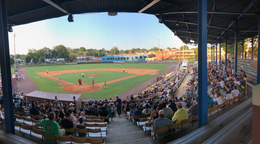 Photo of the stadium during a baseball game
